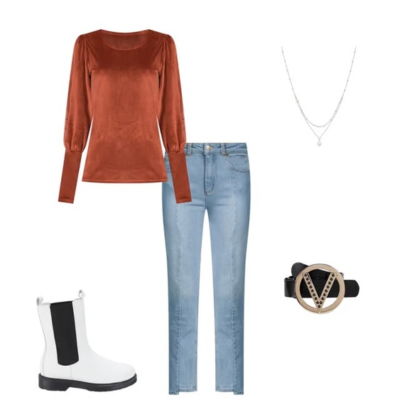 CAVALLI CLASS | Split Seam HR Cropped Jeans - Picture 5 of 14